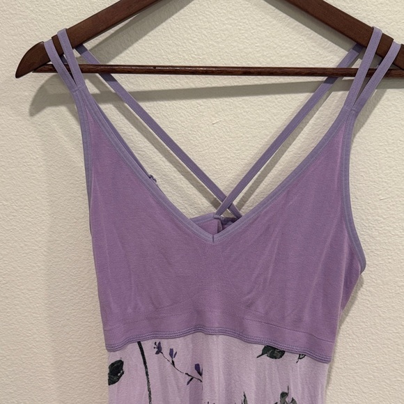 Gilligan & O'Malley Purple Floral Sleep Dress - Picture 3 of 6